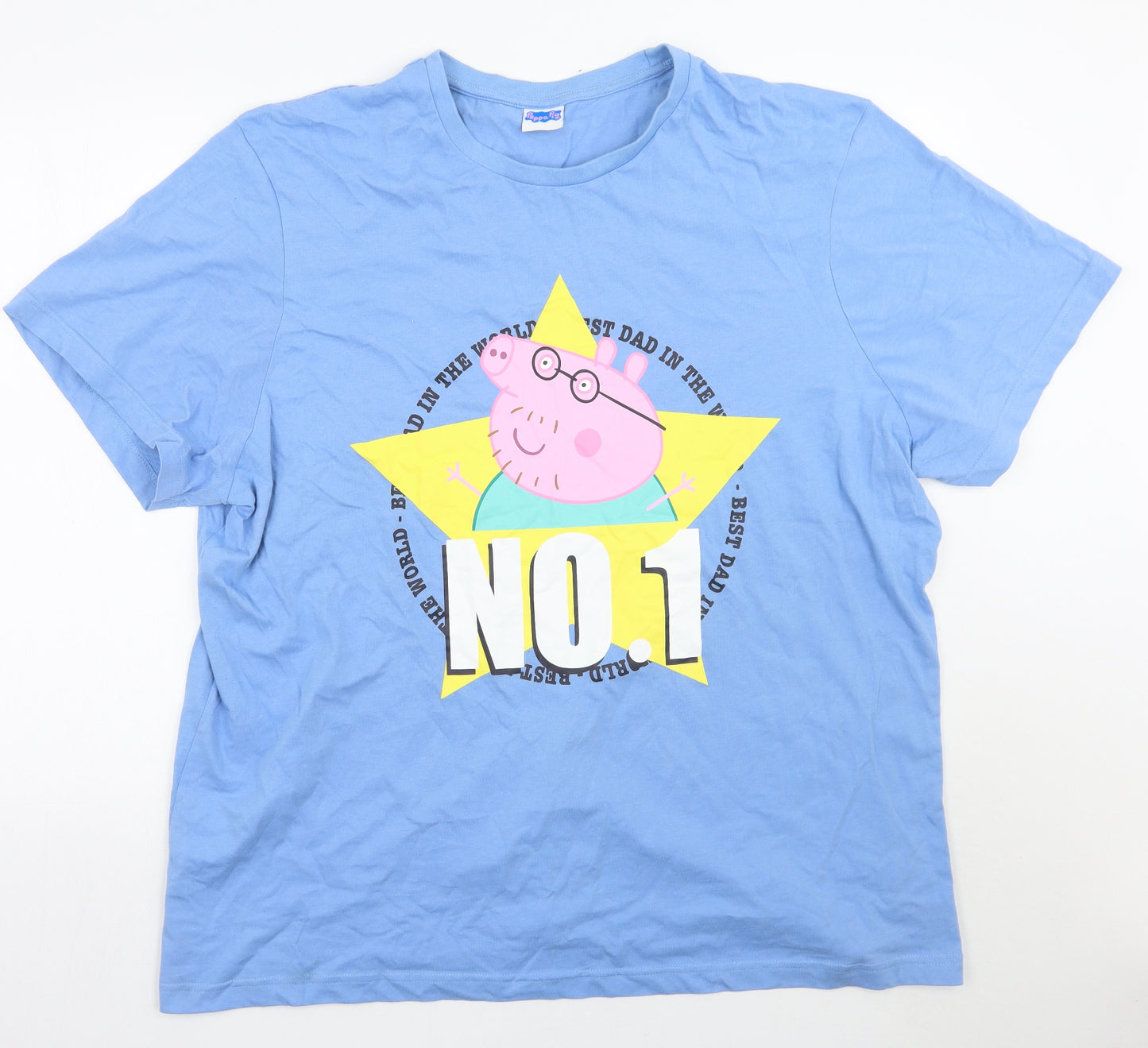 TU Mens Blue    T-Shirt Size 2XL  - Peppa pig