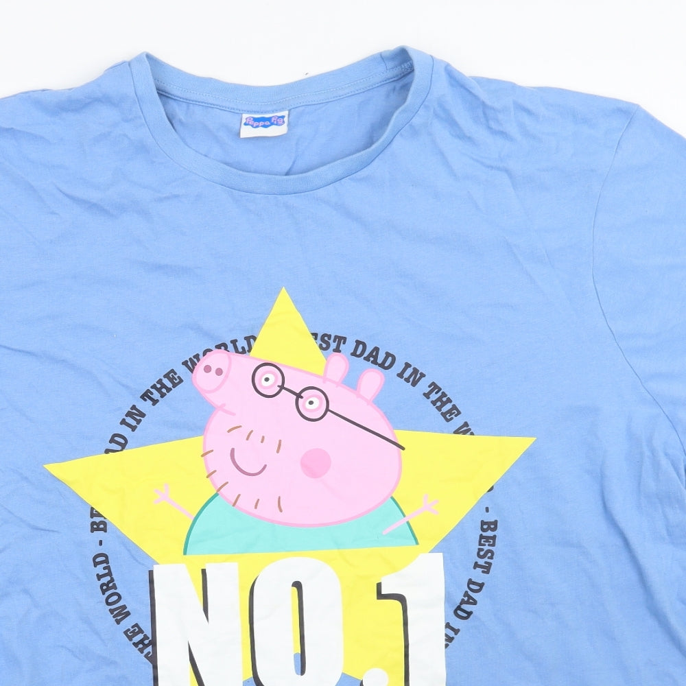 TU Mens Blue    T-Shirt Size 2XL  - Peppa pig