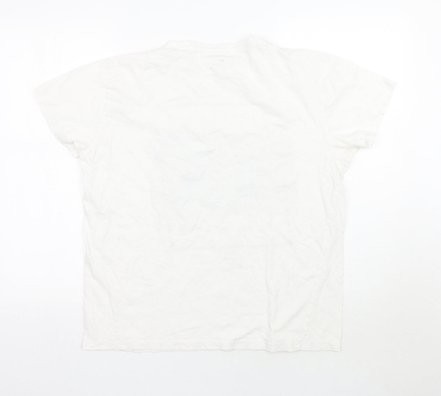 Cedar Wood State Mens White Floral   T-Shirt Size L