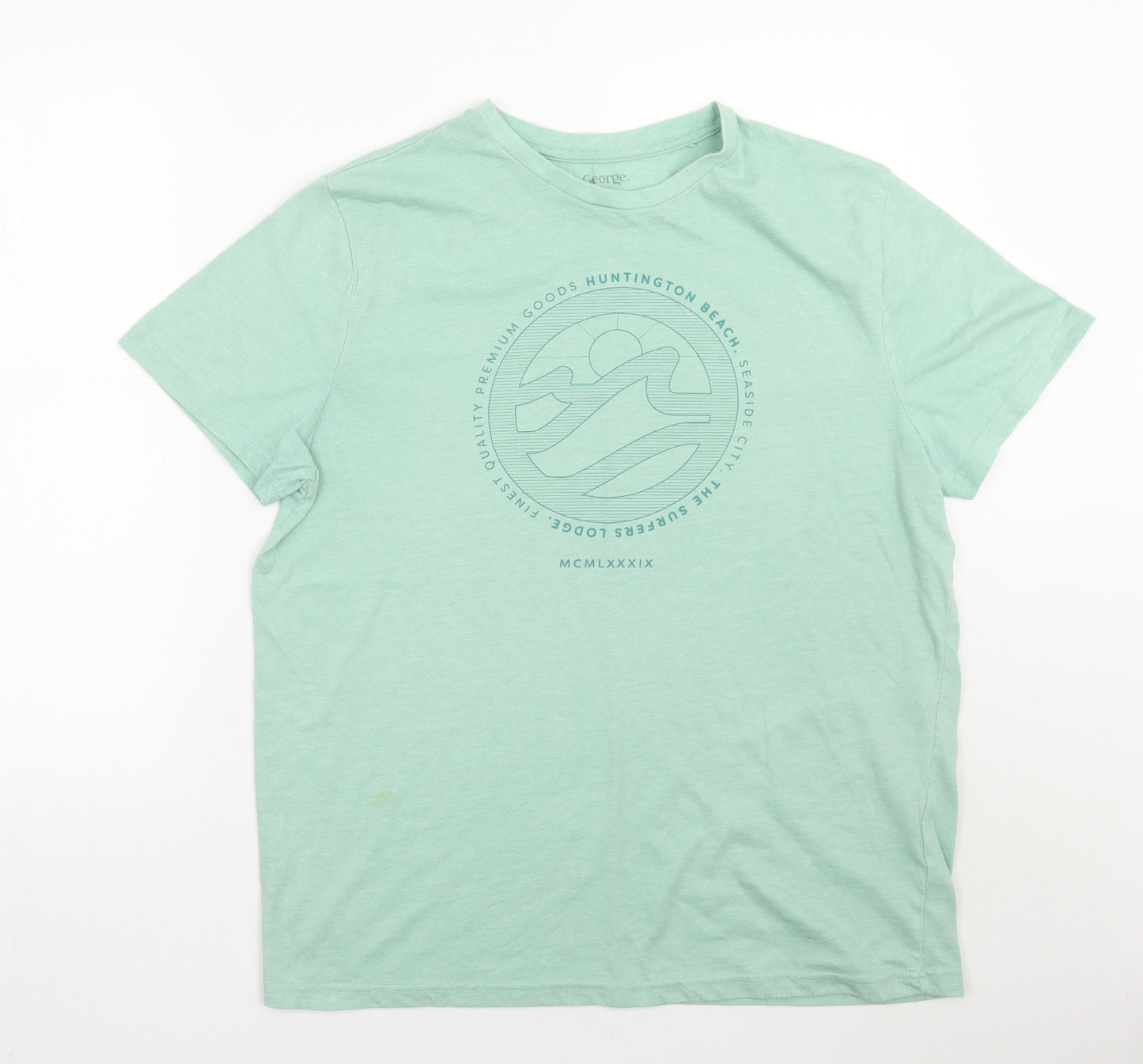 George Mens Green    T-Shirt Size L