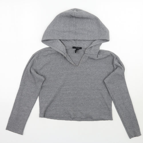 Forever21 Womens Grey   Pullover Hoodie Size S