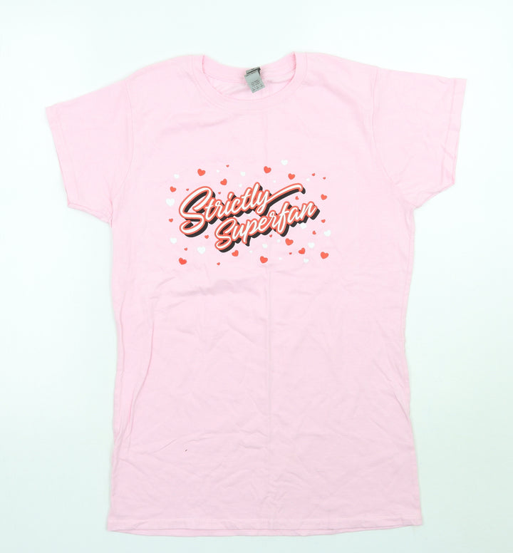 Gildan Womens Pink Basic T-Shirt Size L