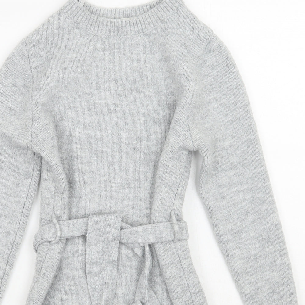 Primark Womens Grey   Jumper Dress  Size 2XS