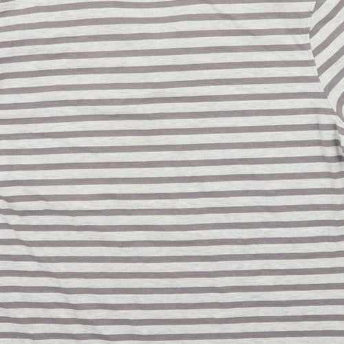 Cedar Wood State Mens Grey Striped   Polo Size XL