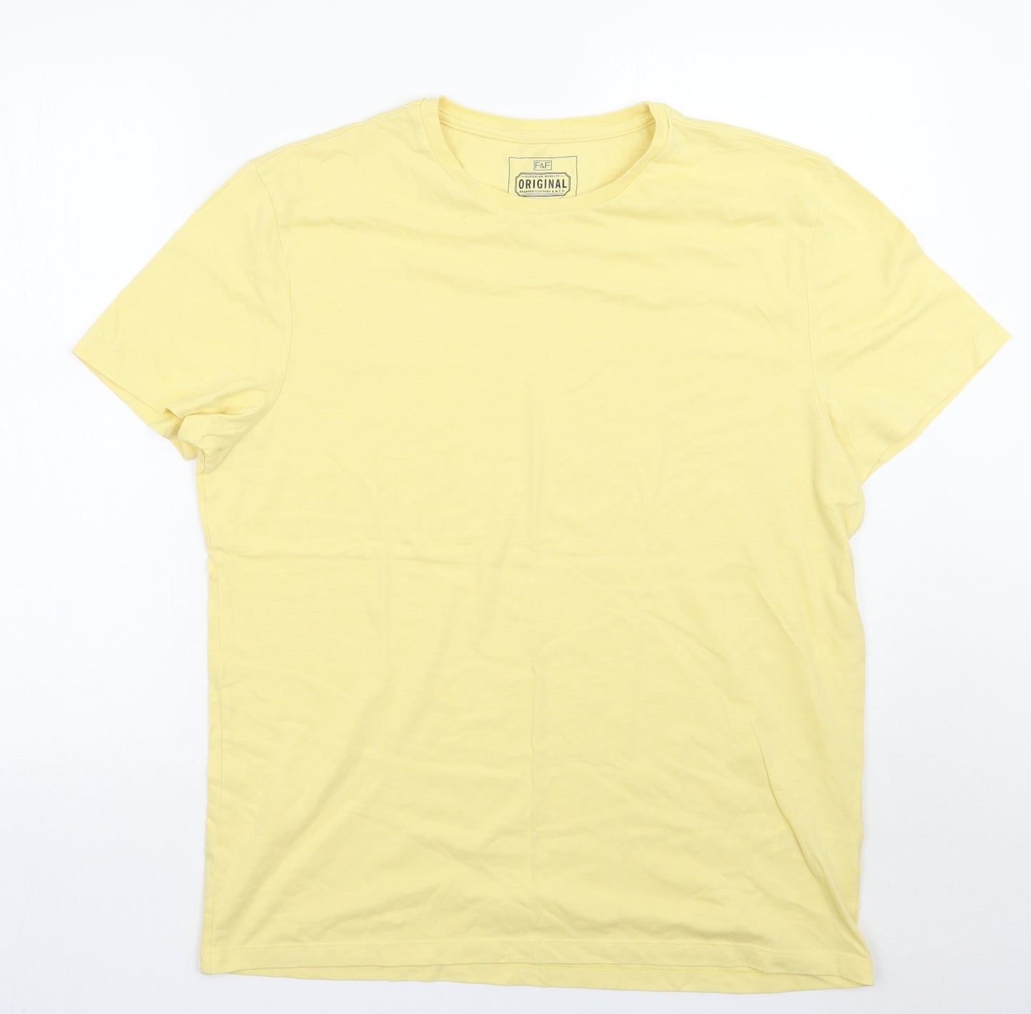 F&F Mens Yellow    T-Shirt Size L