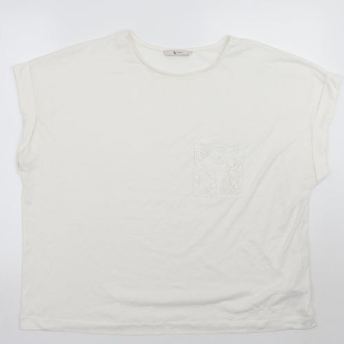 TU Womens White   Basic T-Shirt Size 20
