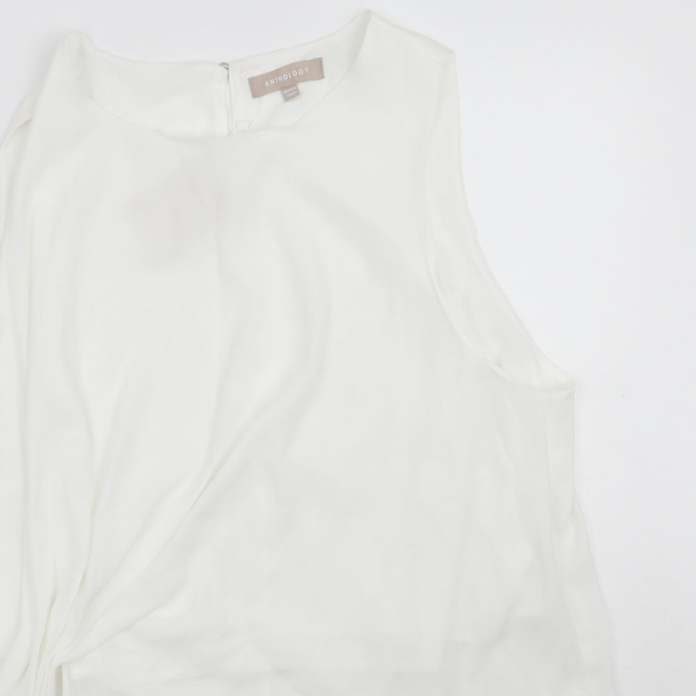 Anthology Womens White   Basic Blouse Size 22