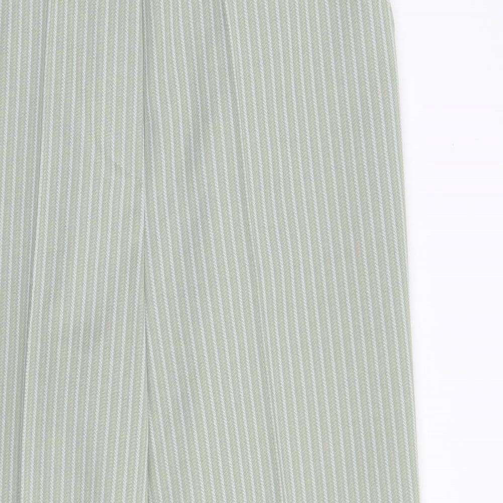 Marks and Spencer Womens Green  Rayon Trousers  Size 12 L26 in