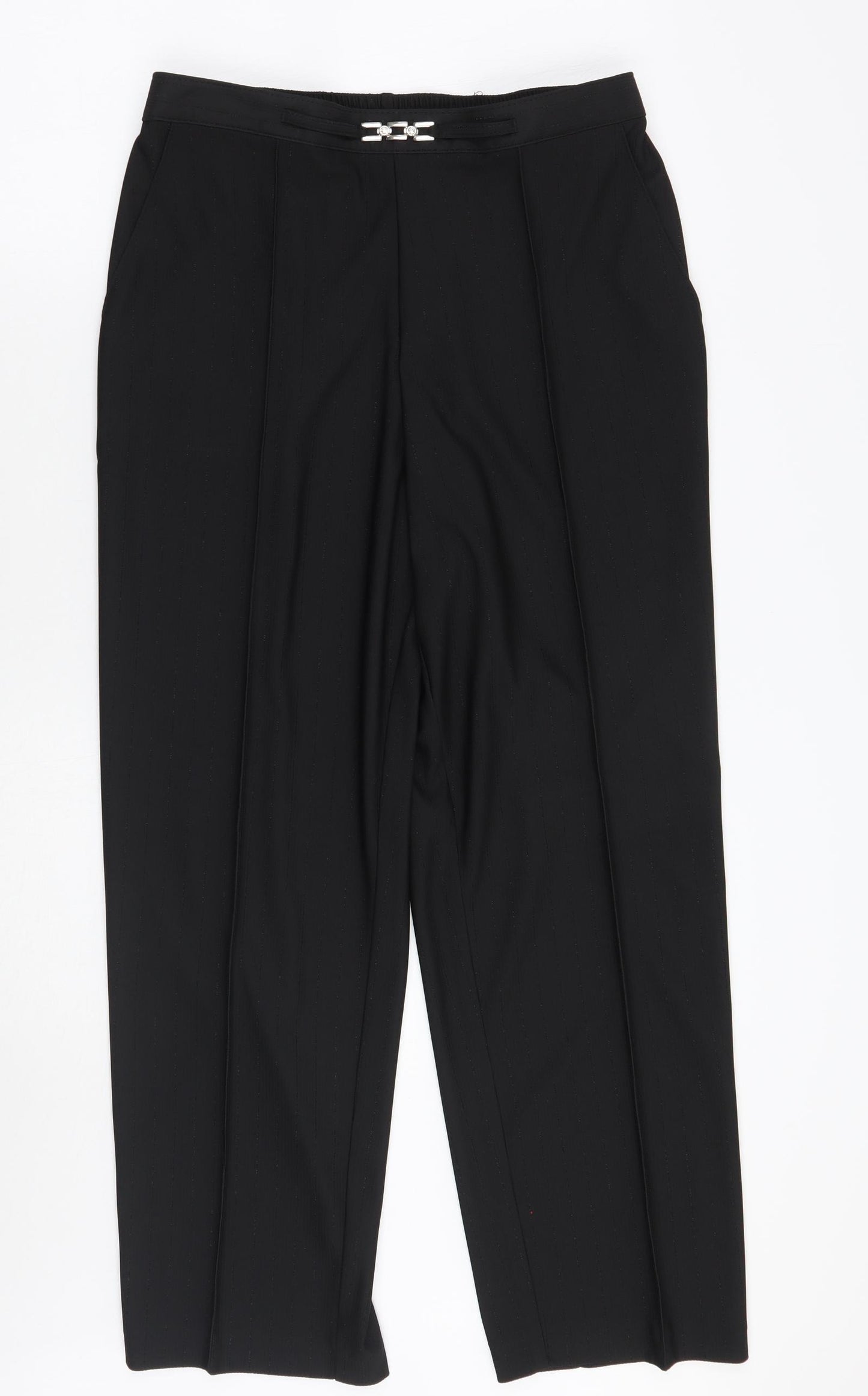 Marks and Spencer Womens Black   Trousers  Size 14 L28 in