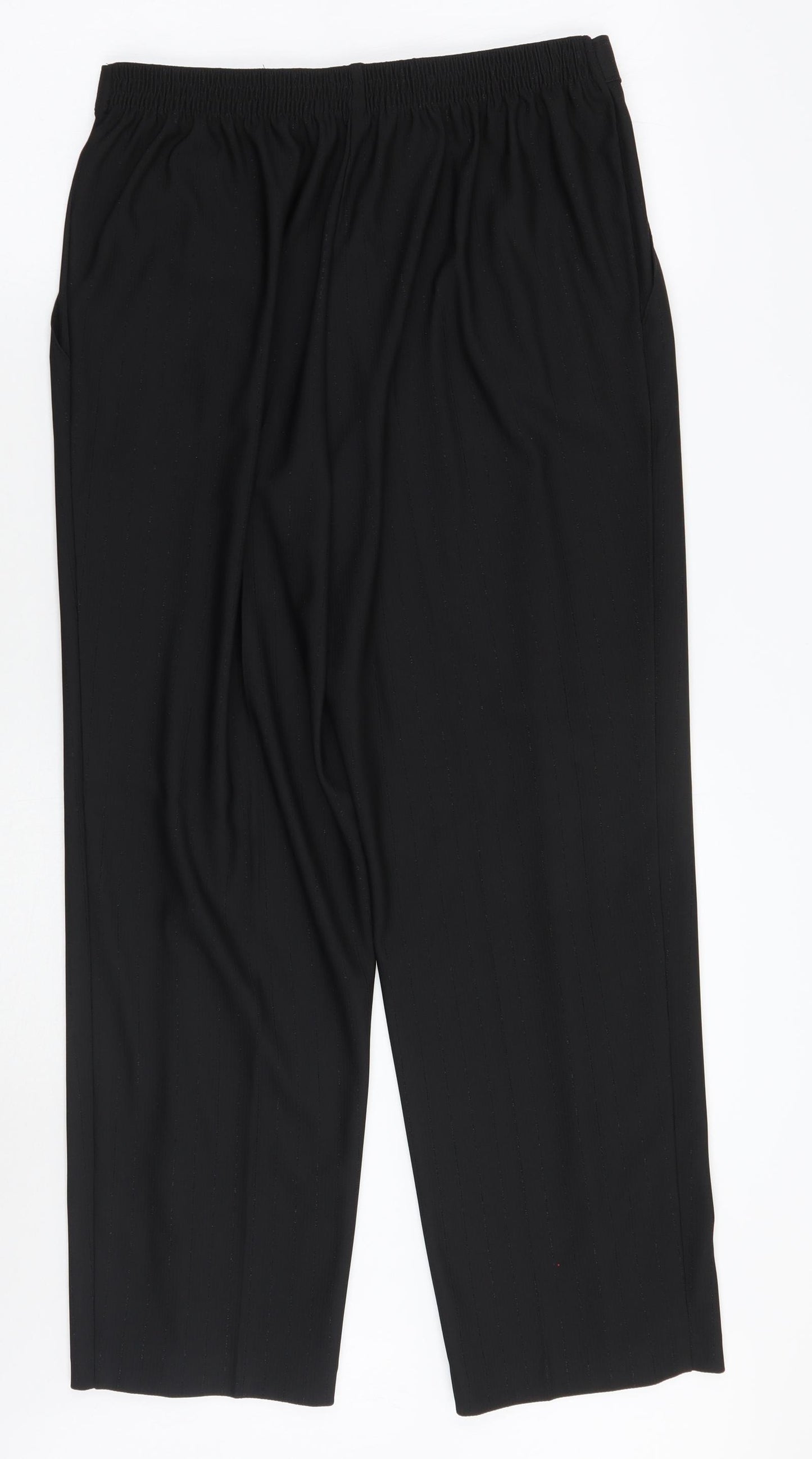 Marks and Spencer Womens Black   Trousers  Size 14 L28 in
