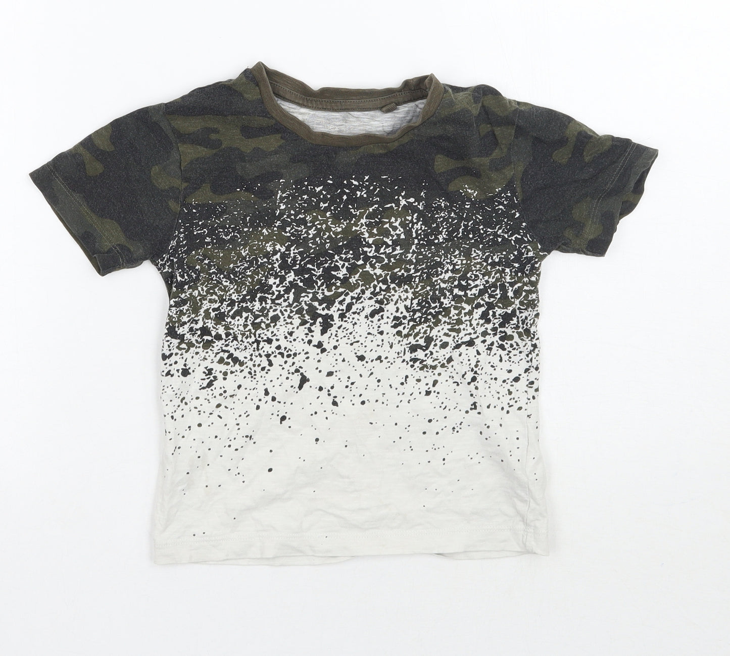 NEXT Boys Green Camouflage  Basic T-Shirt Size 3 Years