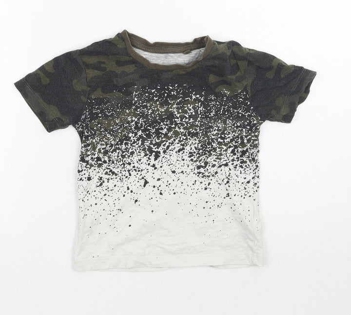 NEXT Boys Green Camouflage  Basic T-Shirt Size 3 Years
