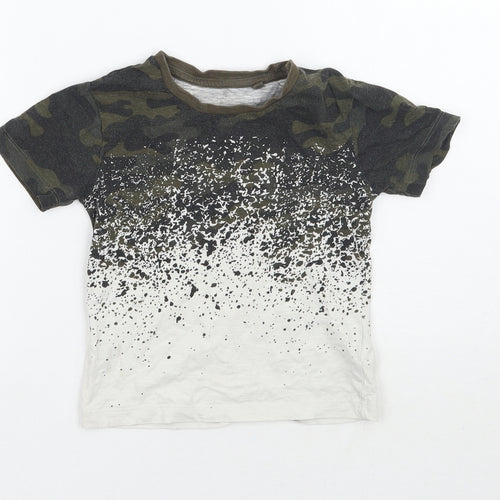 NEXT Boys Green Camouflage  Basic T-Shirt Size 3 Years
