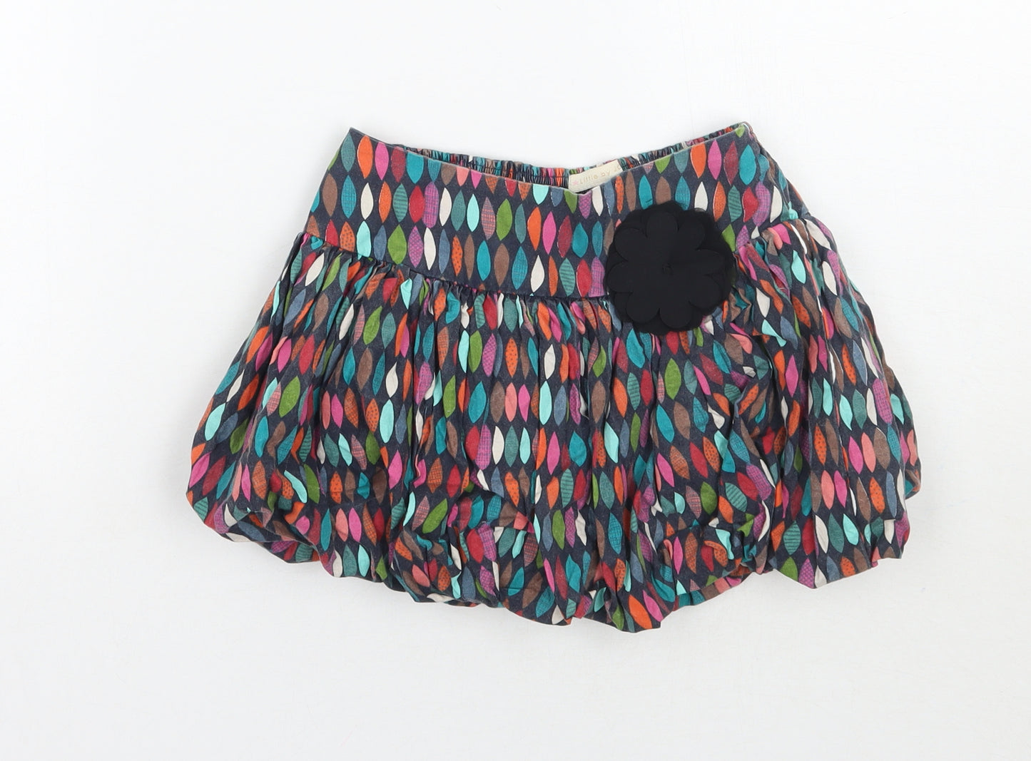 Joos Girls Black Geometric  A-Line Skirt Size 3 Years