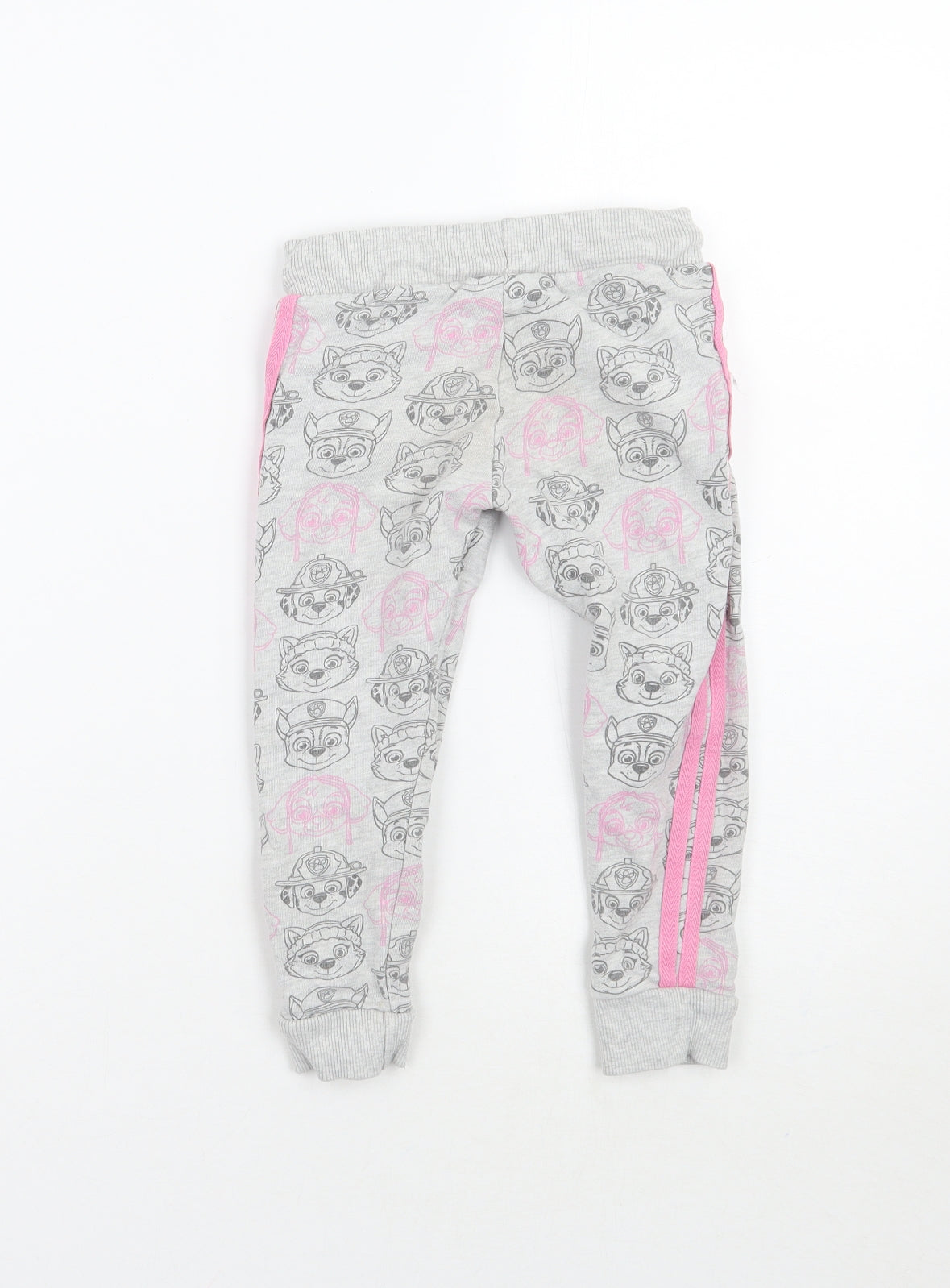 F&F Girls Grey Geometric  Sweatpants Trousers Size 2-3 Years
