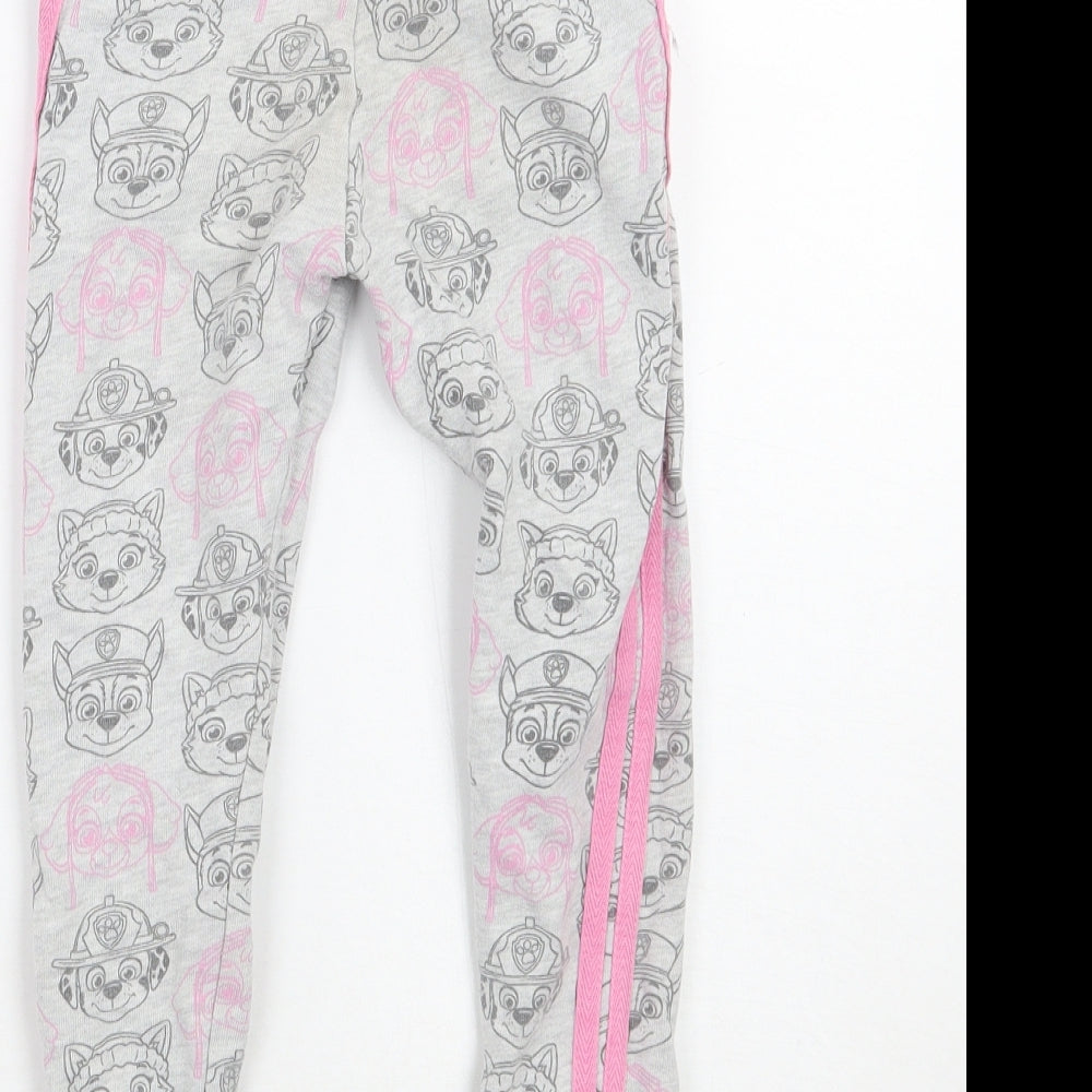 F&F Girls Grey Geometric  Sweatpants Trousers Size 2-3 Years