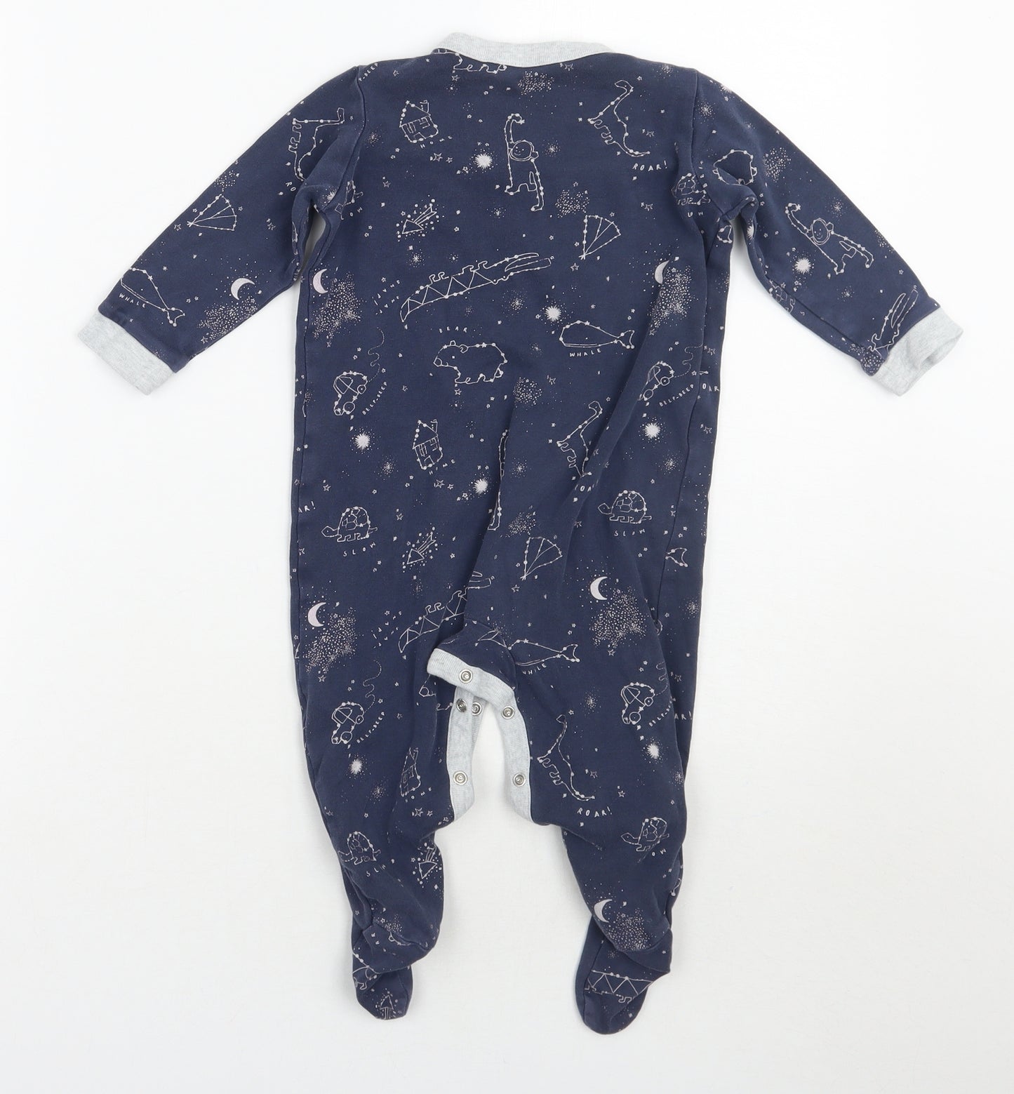 NEXT Boys Blue Geometric  Babygrow One-Piece Size 3-6 Months