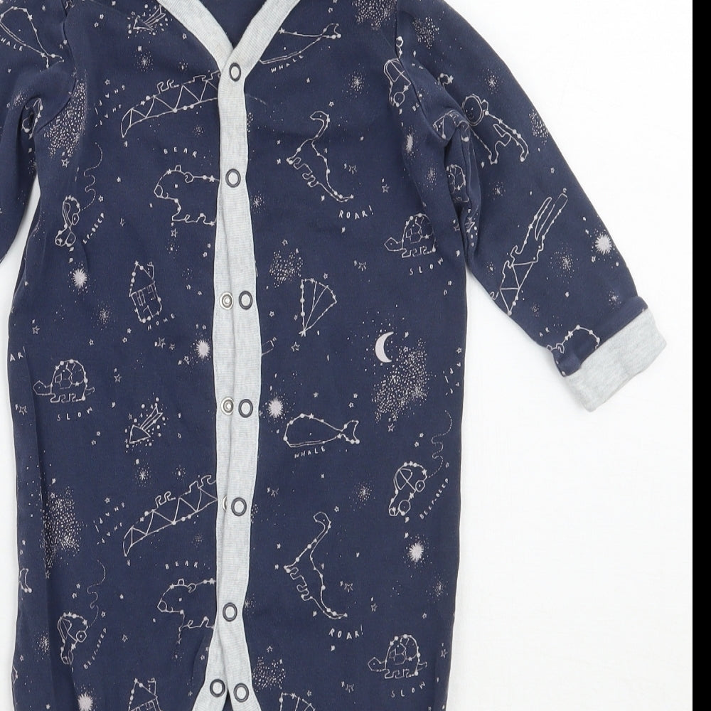 NEXT Boys Blue Geometric  Babygrow One-Piece Size 3-6 Months