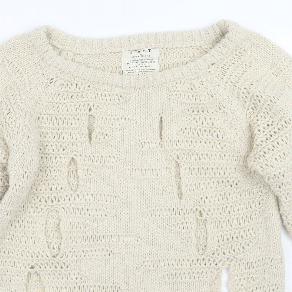 River Island Womens Beige   Pullover Jumper Size 10