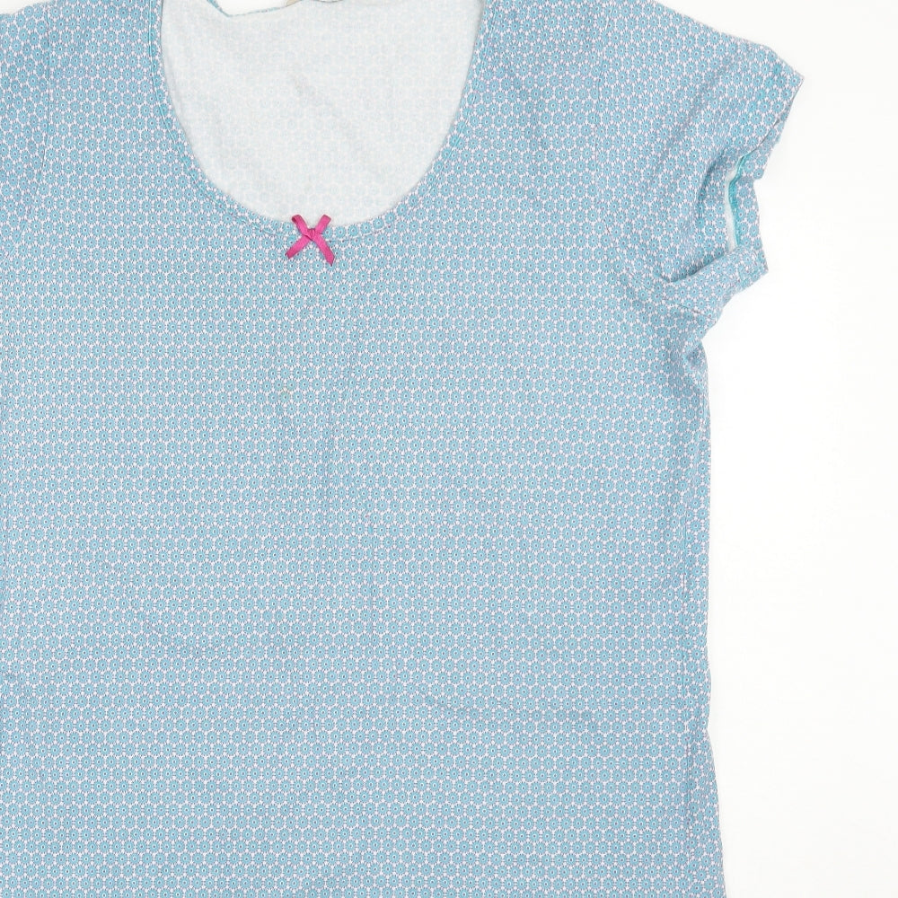 TU Womens Blue Geometric Rayon Top Dress Size 16