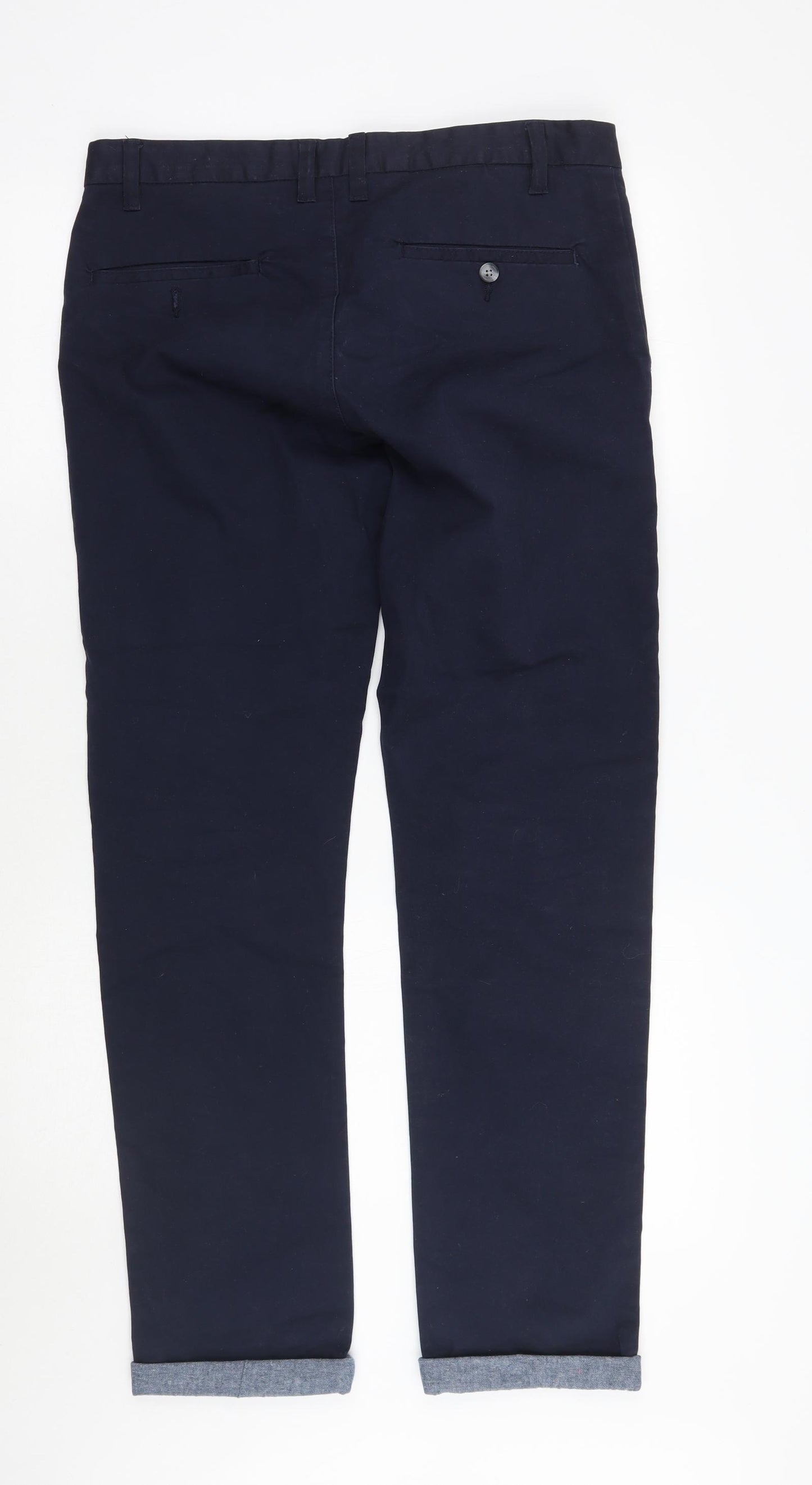 Primark Mens Blue   Chino Trousers Size 32 L29 in