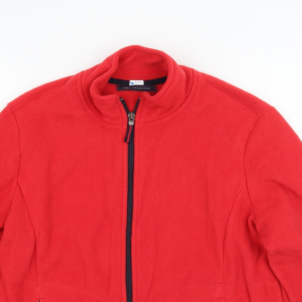 Marks and Spencer Womens Red   Jacket Coat Size 16