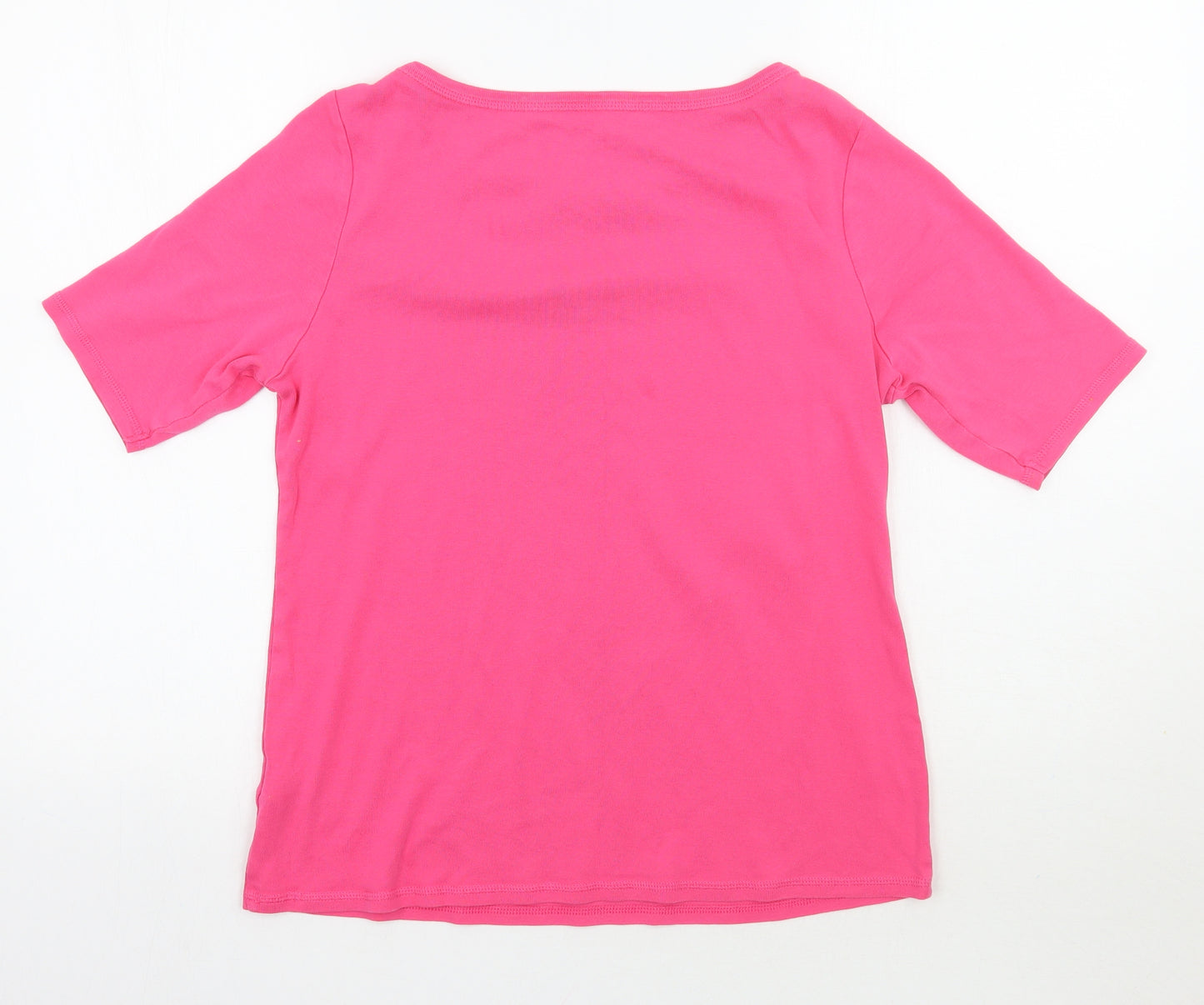 Marks and Spencer Womens Pink   Basic T-Shirt Size 16