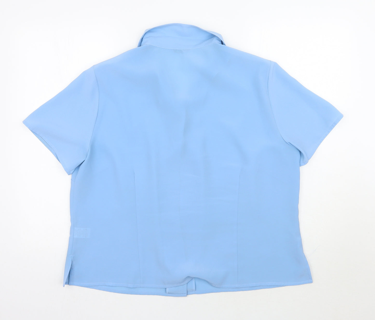 Debenhams Womens Blue Floral  Basic Button-Up Size 18
