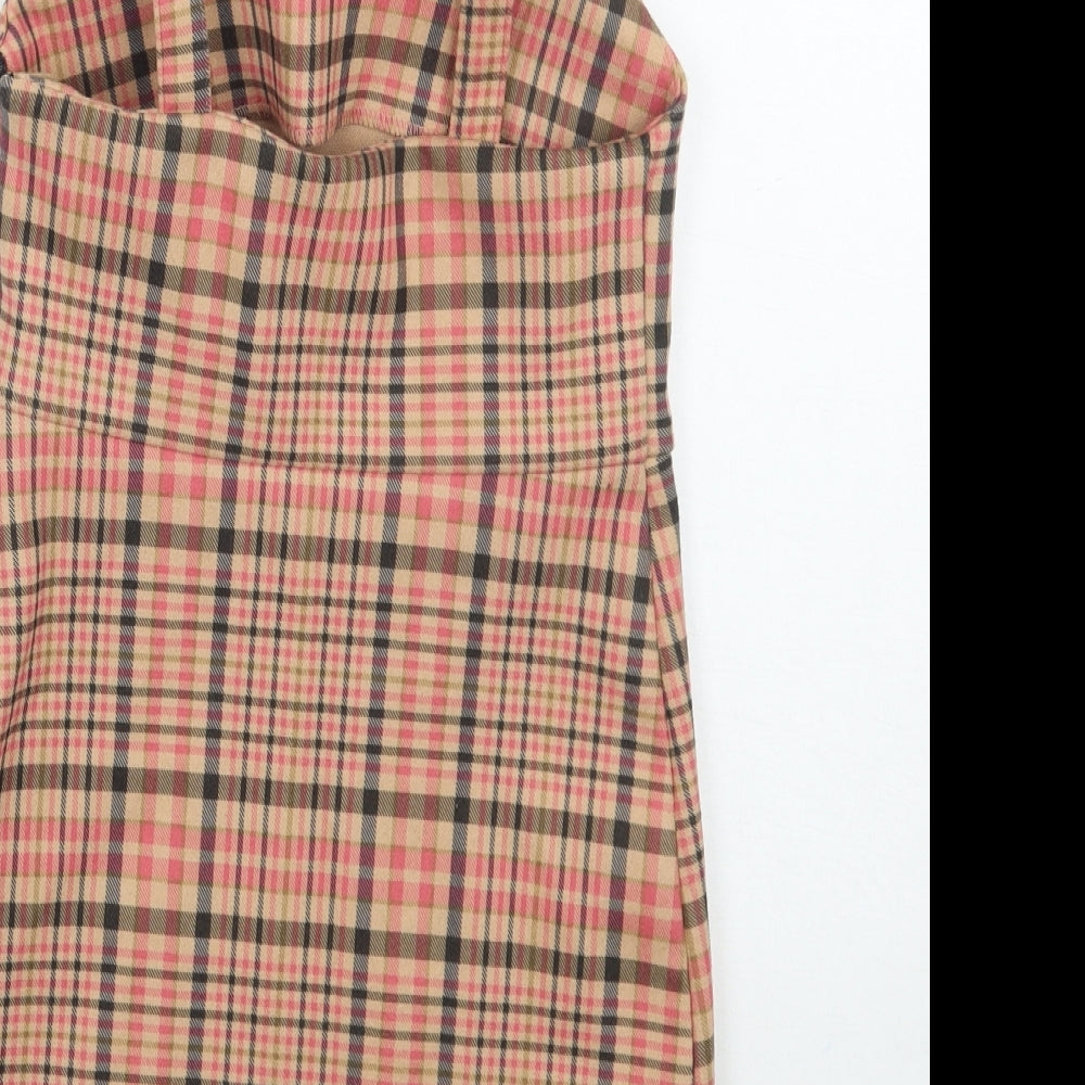 F&F Girls Beige Check  A-Line  Size 3-4 Years