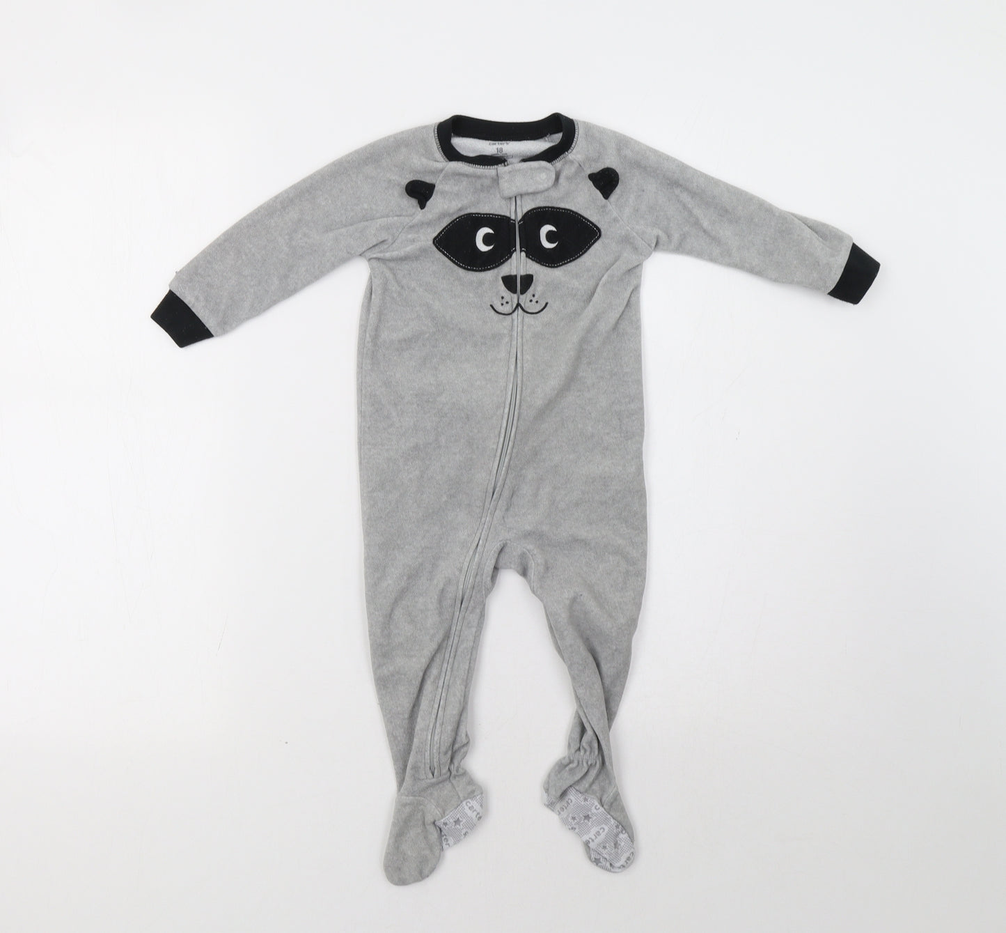 carters Baby Grey   Babygrow One-Piece Size 18 Months