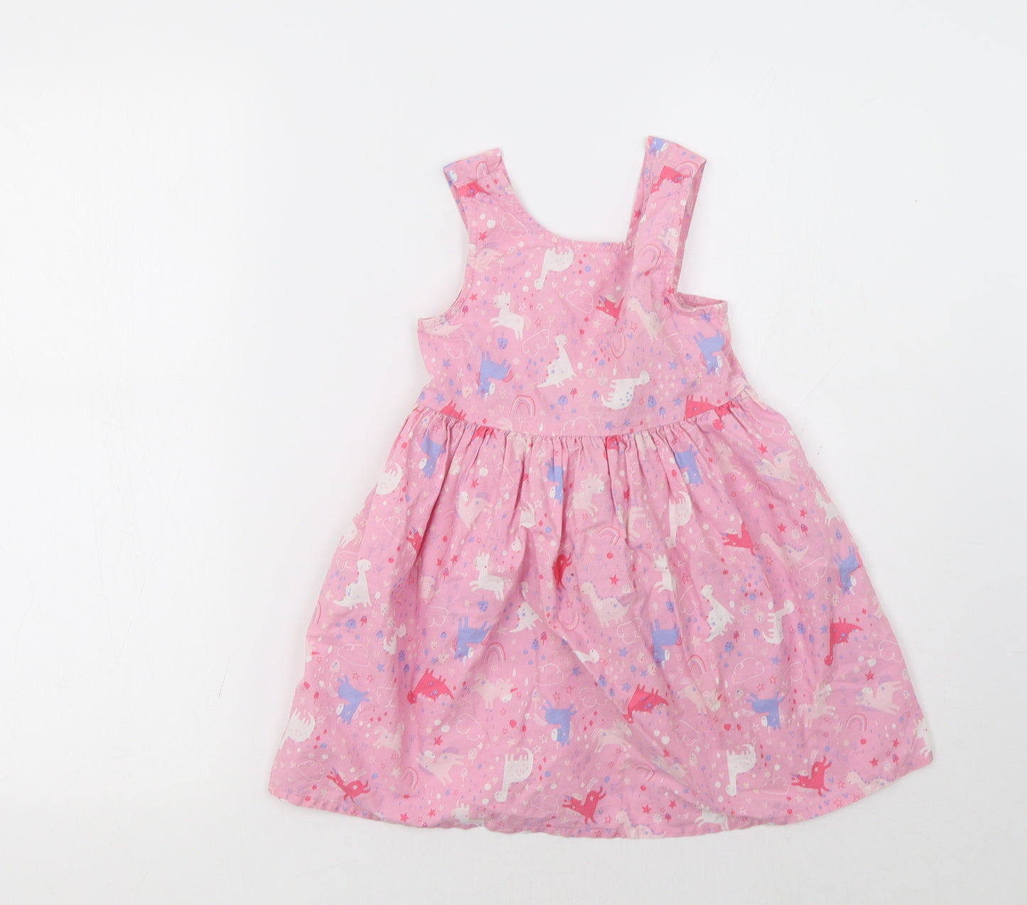 George Girls Pink Polka Dot  A-Line  Size 3-4 Years