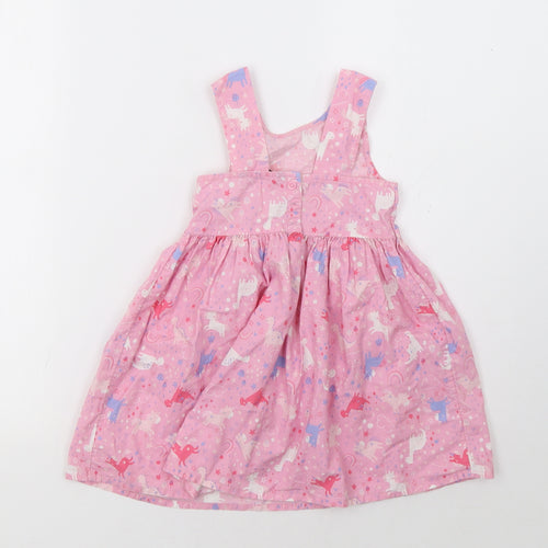George Girls Pink Polka Dot  A-Line  Size 3-4 Years