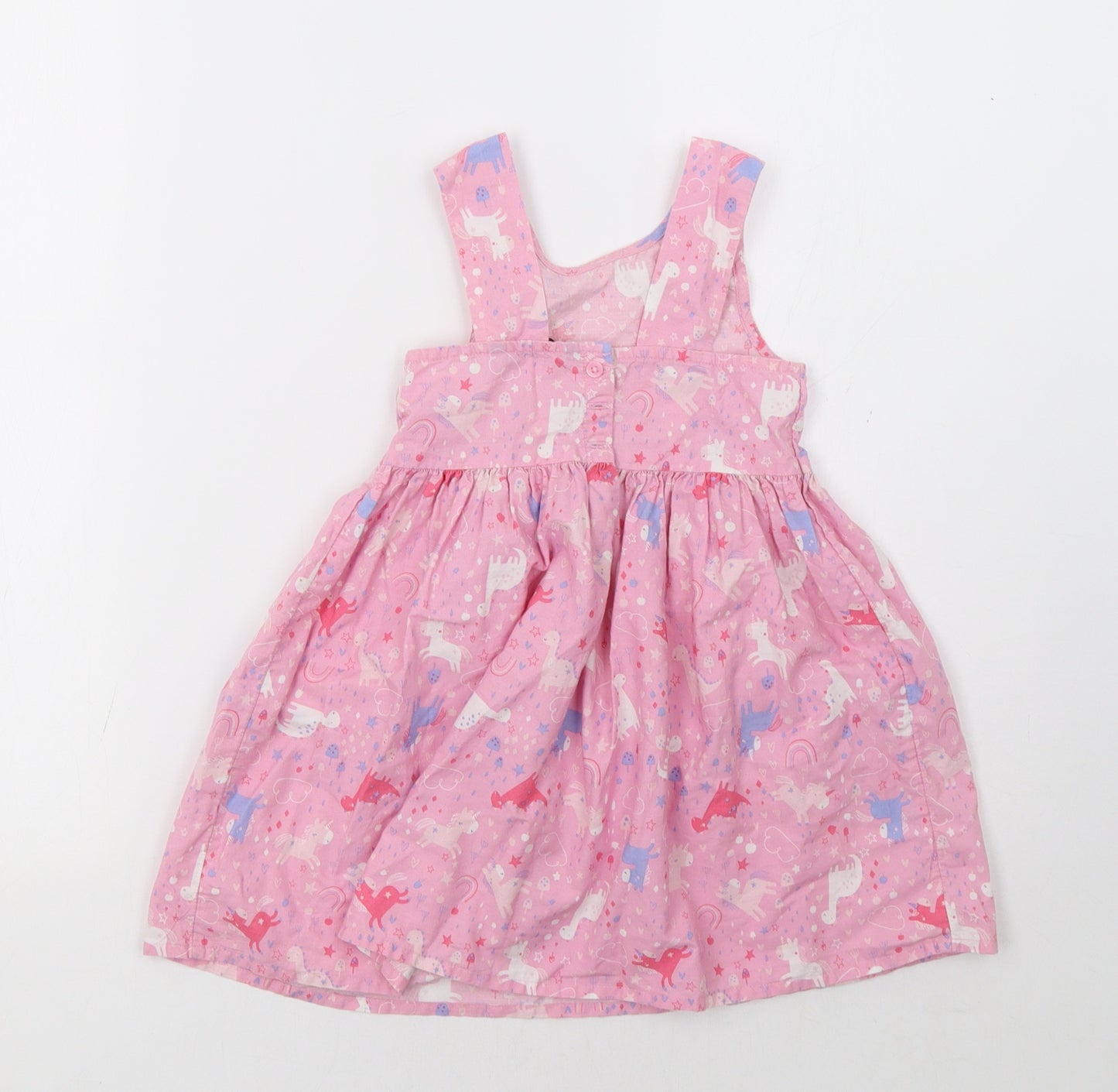 George Girls Pink Polka Dot  A-Line  Size 3-4 Years