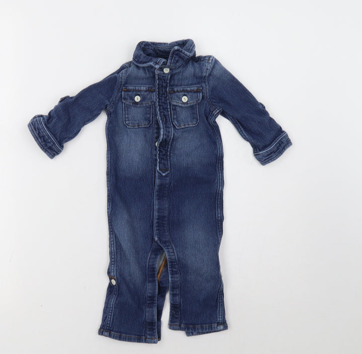 Gap Baby Blue   Dungaree One-Piece Size 6-9 Months