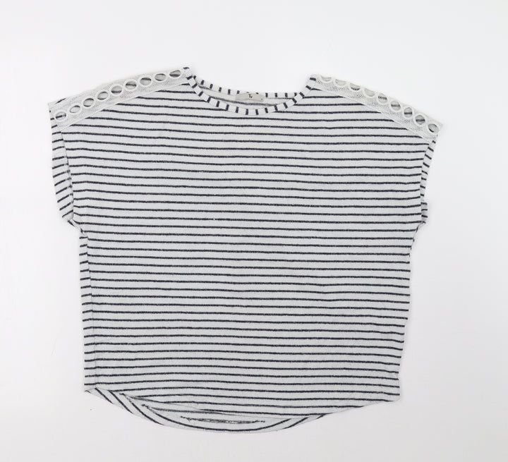 Sainsburys Womens Blue Striped  Pullover Sweatshirt Size 12