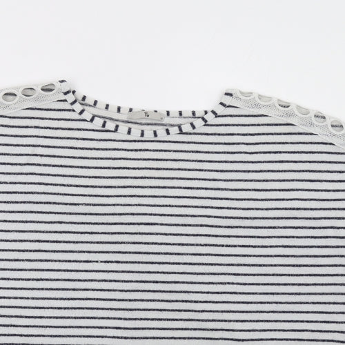 Sainsburys Womens Blue Striped  Pullover Sweatshirt Size 12