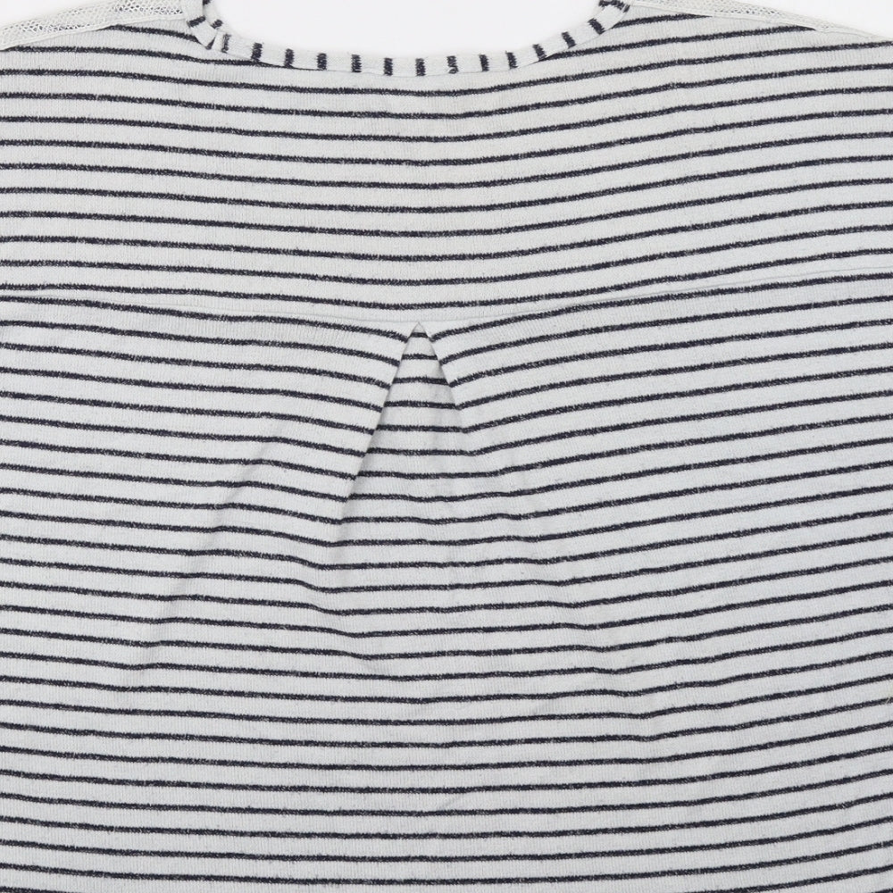 Sainsburys Womens Blue Striped  Pullover Sweatshirt Size 12