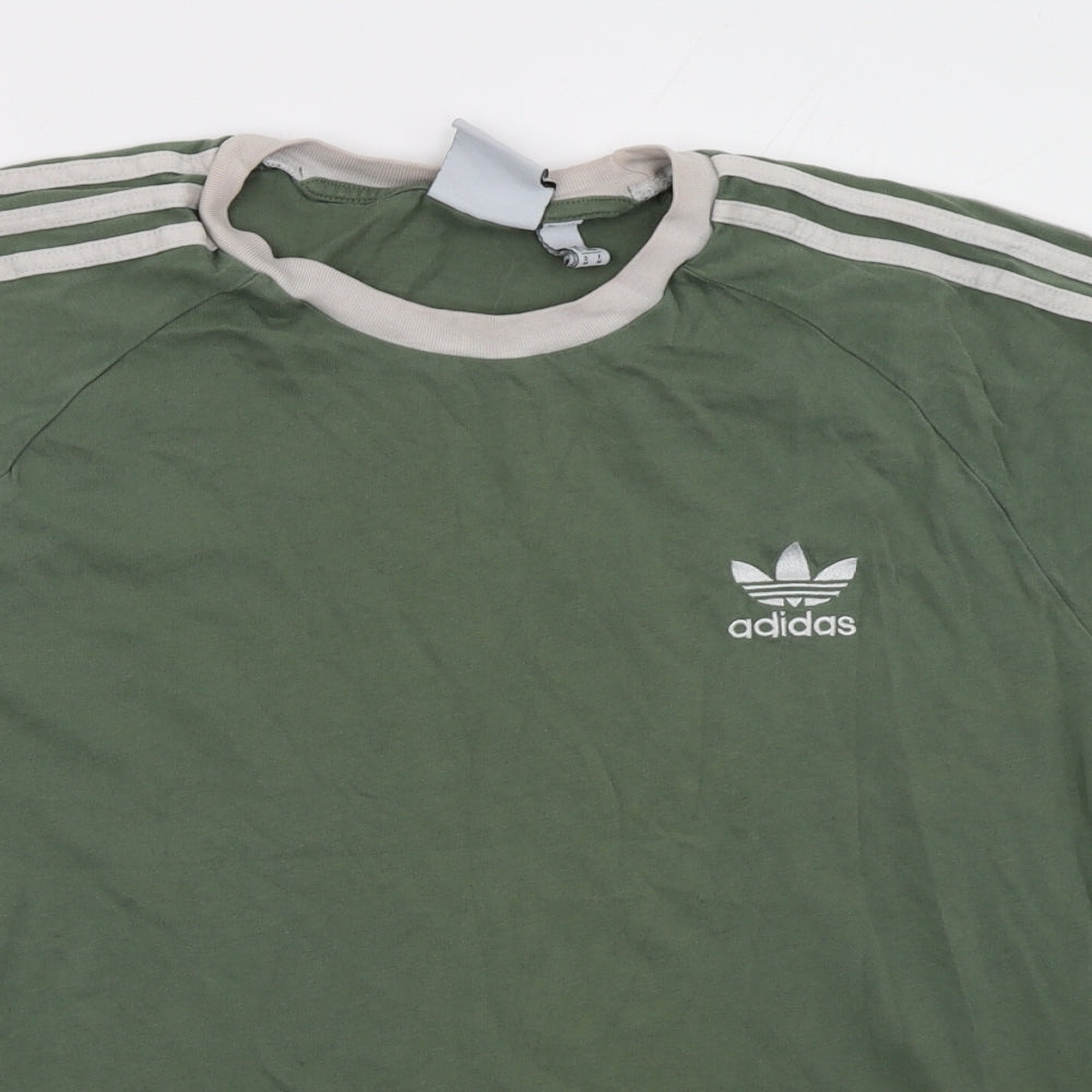 adidas Mens Green    T-Shirt Size M
