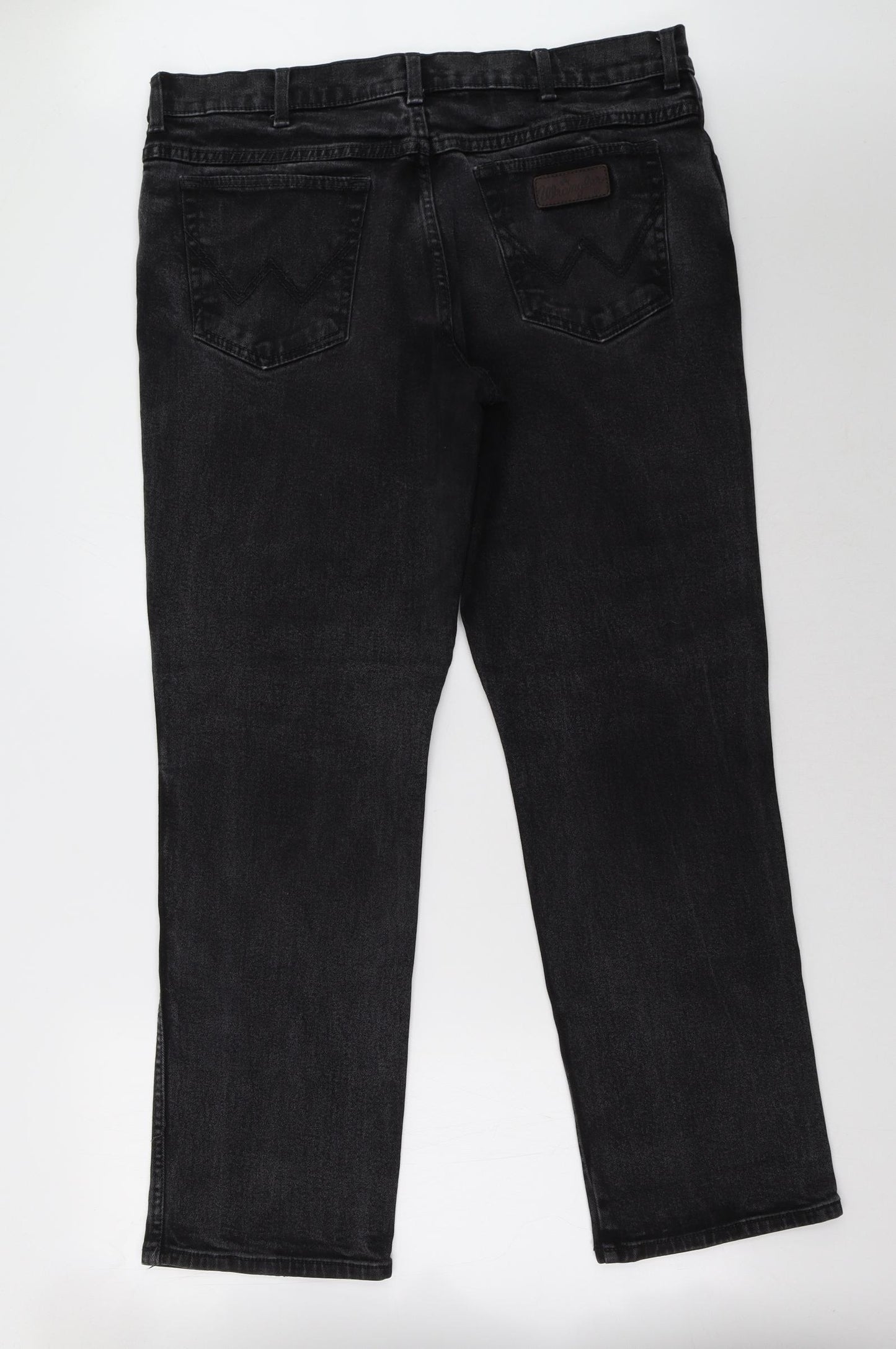 Wrangler Mens Black   Straight Jeans Size 38 L32 in
