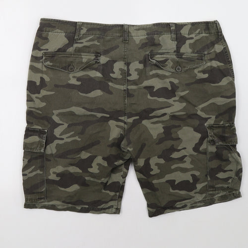 sainsburys Mens Green Camouflage  Cargo Shorts Size 40