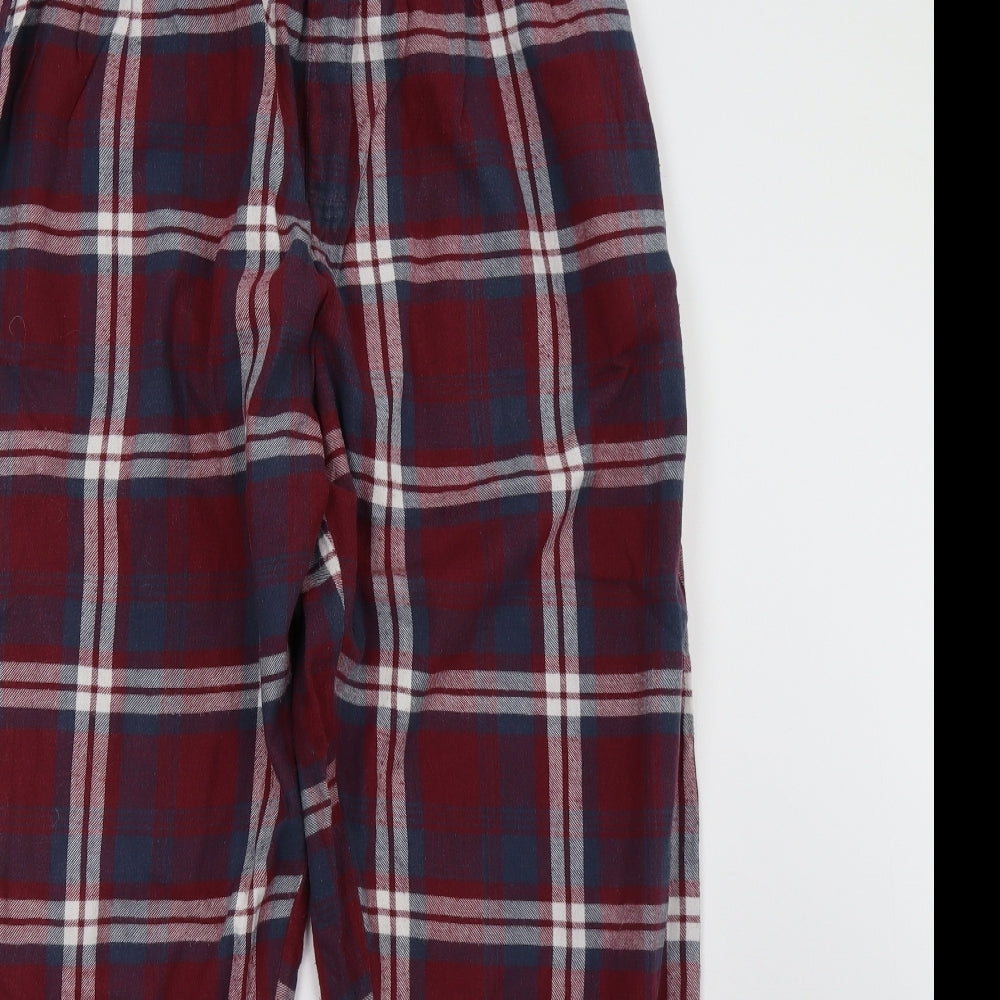 George Mens Red Check   Pyjama Pants Size M