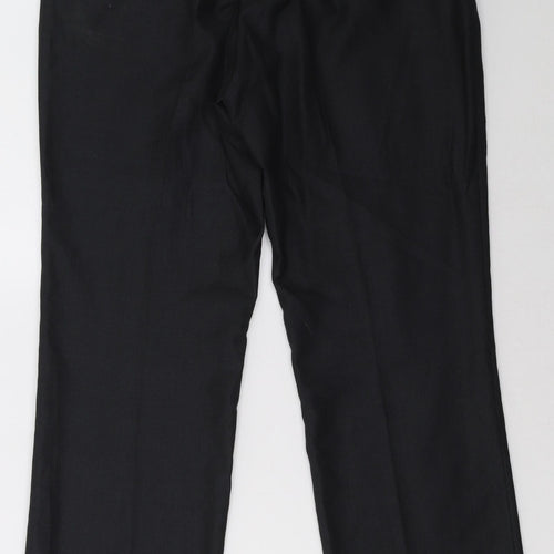 Preworn Mens Black   Trousers  Size 32 L24 in