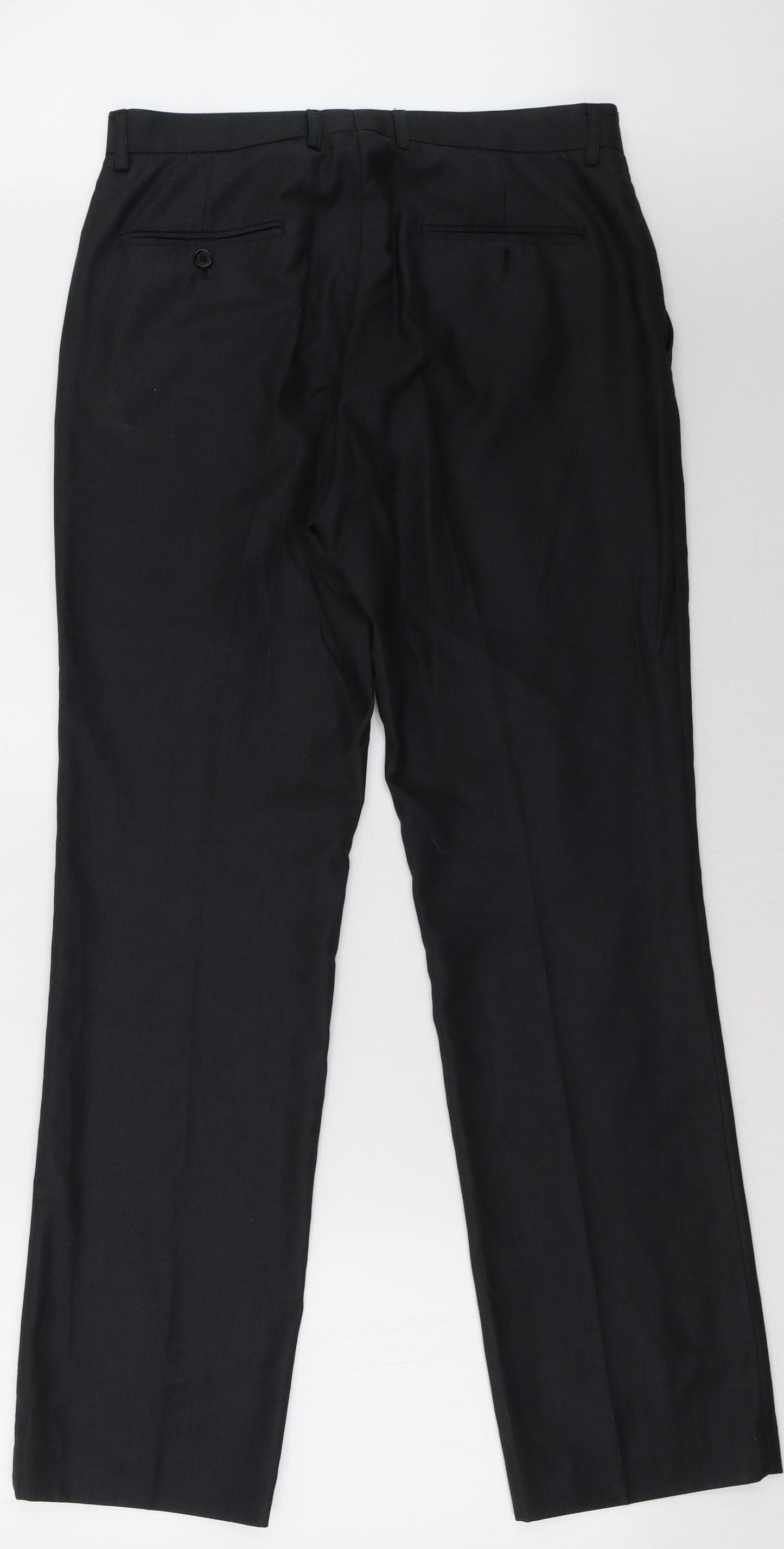 Preworn Mens Black   Trousers  Size 32 L24 in