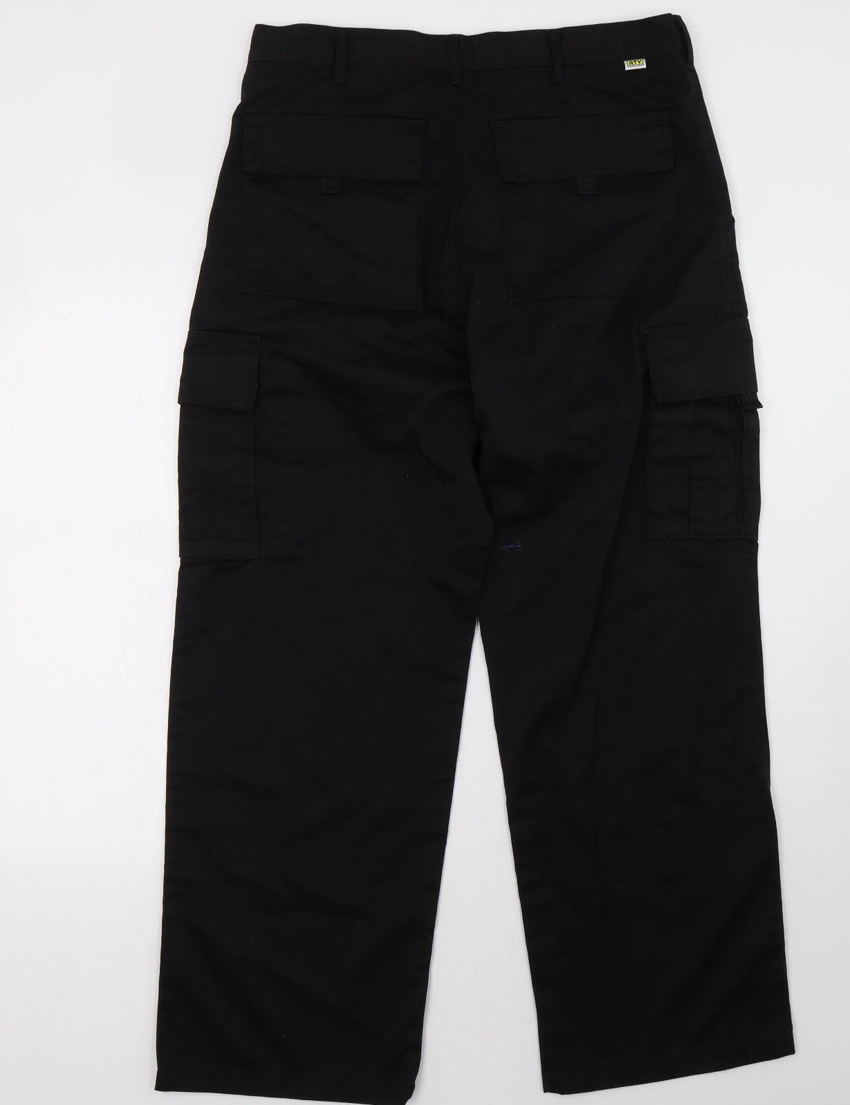 RTY Mens Black   Cargo Trousers Size 34 L30 in