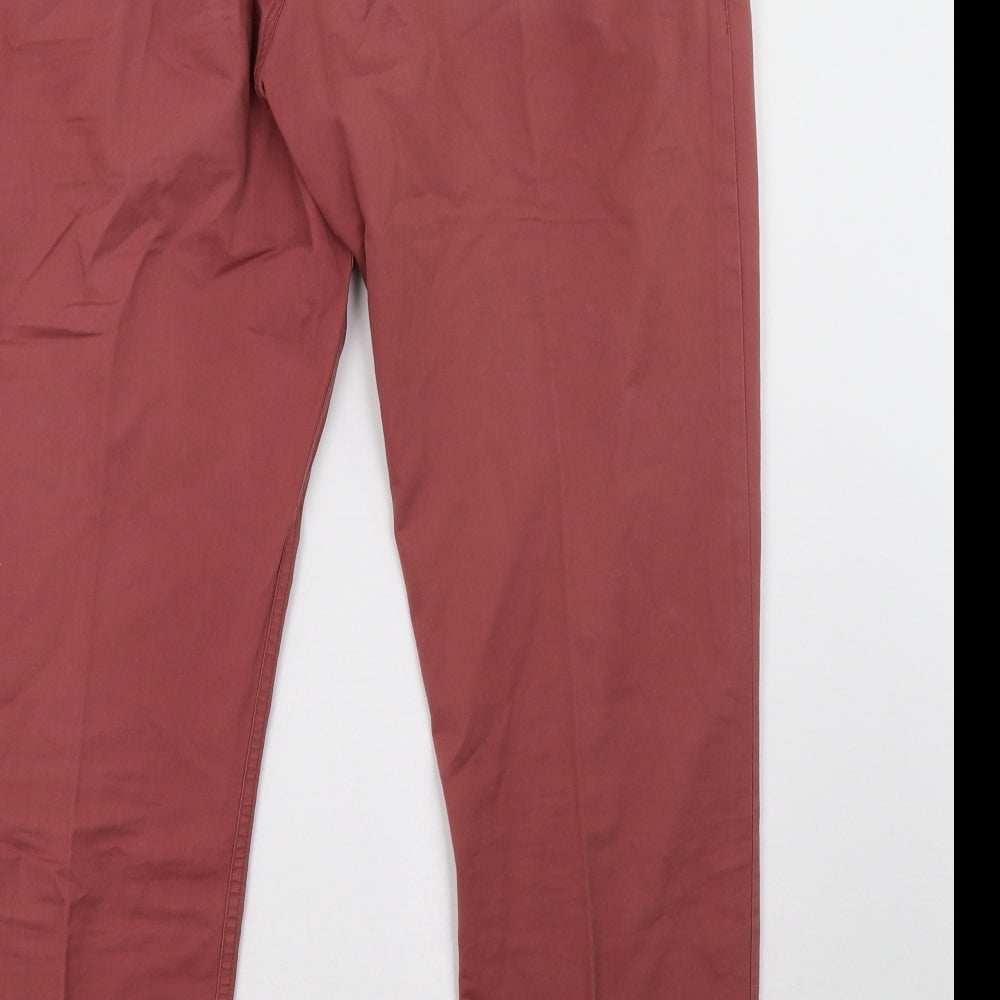 Preworn Mens Red   Trousers  Size 34 L28 in