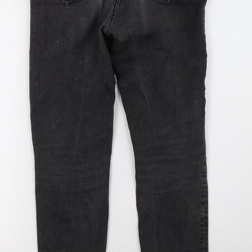 Marks and Spencer Womens Black   Straight Jeans Size 8 L30 in