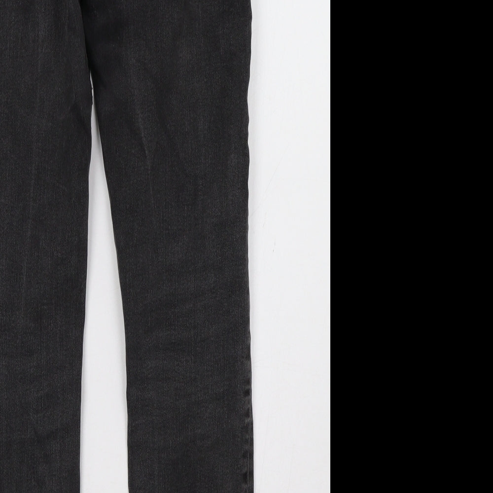 Marks and Spencer Womens Black   Straight Jeans Size 8 L30 in