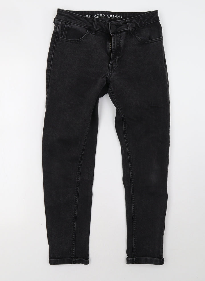 Marks and Spencer Womens Black   Straight Jeans Size 8 L27 in