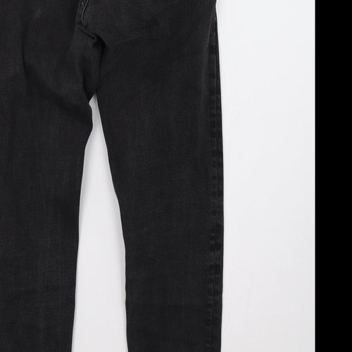 Marks and Spencer Womens Black   Straight Jeans Size 8 L27 in