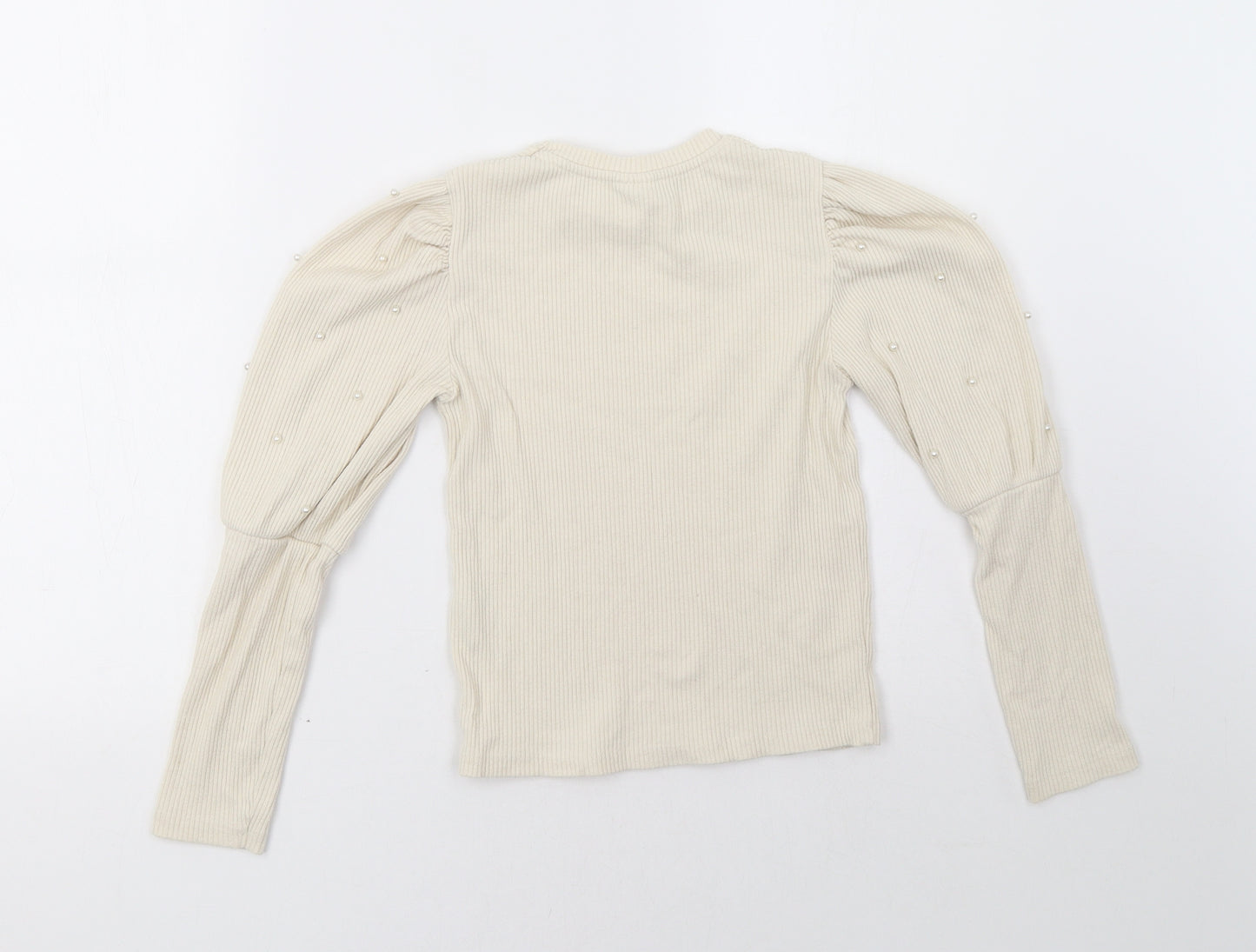 Zara Girls White   Pullover Sweatshirt Size 9 Years